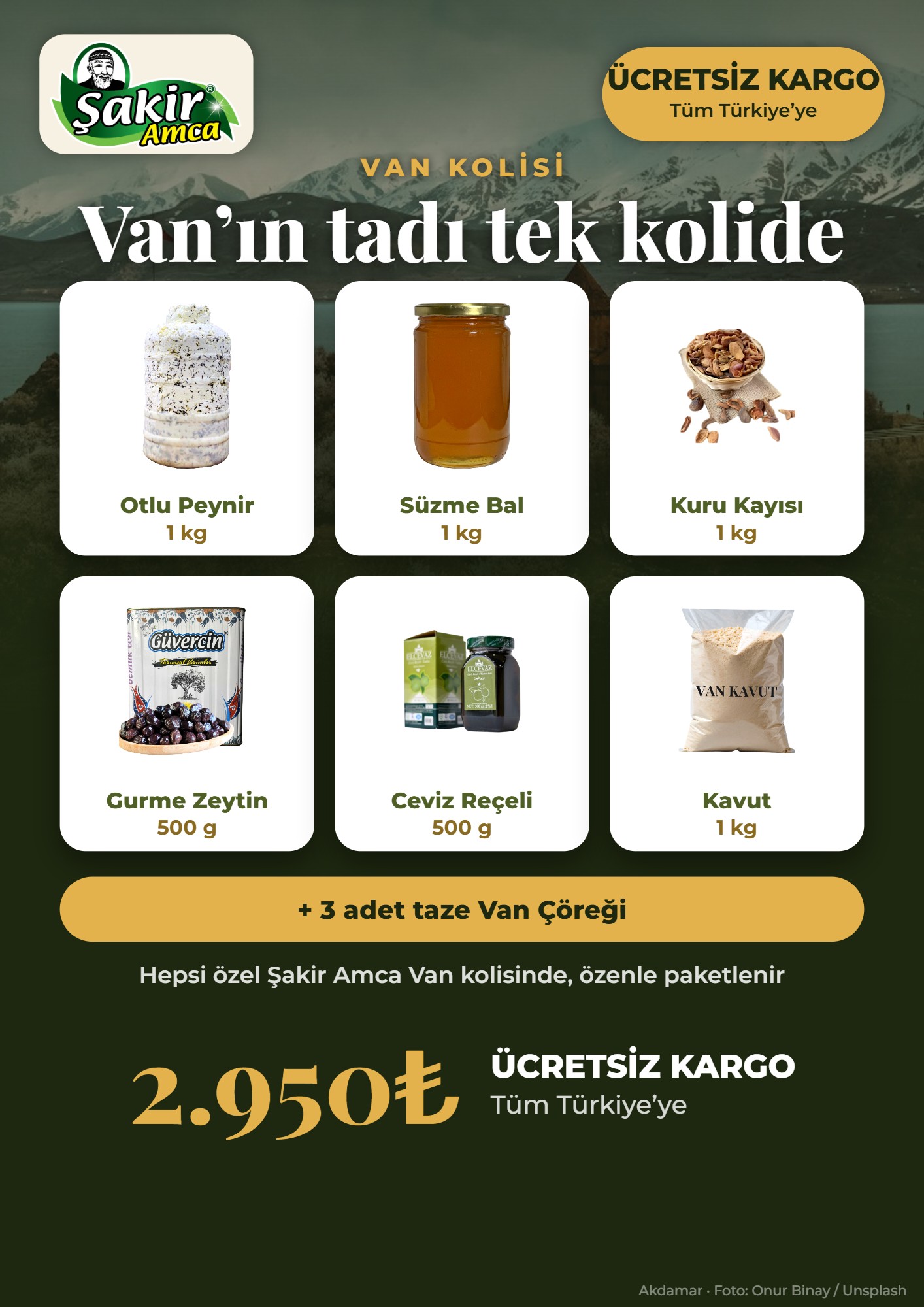 VAN KOLİSİ (ÜCRETSİZ KARGO)