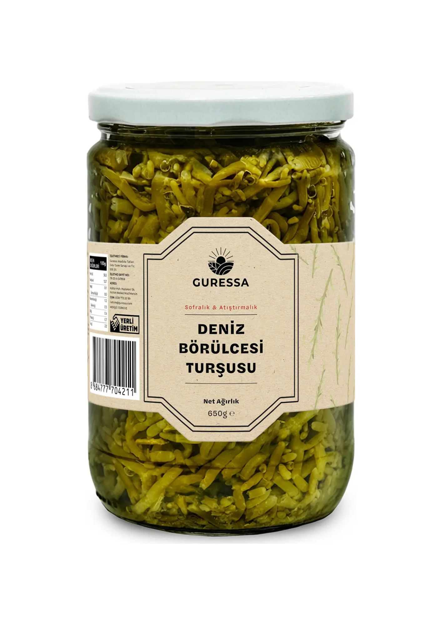 GURESSA DENİZ BÖRÜLCESİ TURŞUSU 660ML