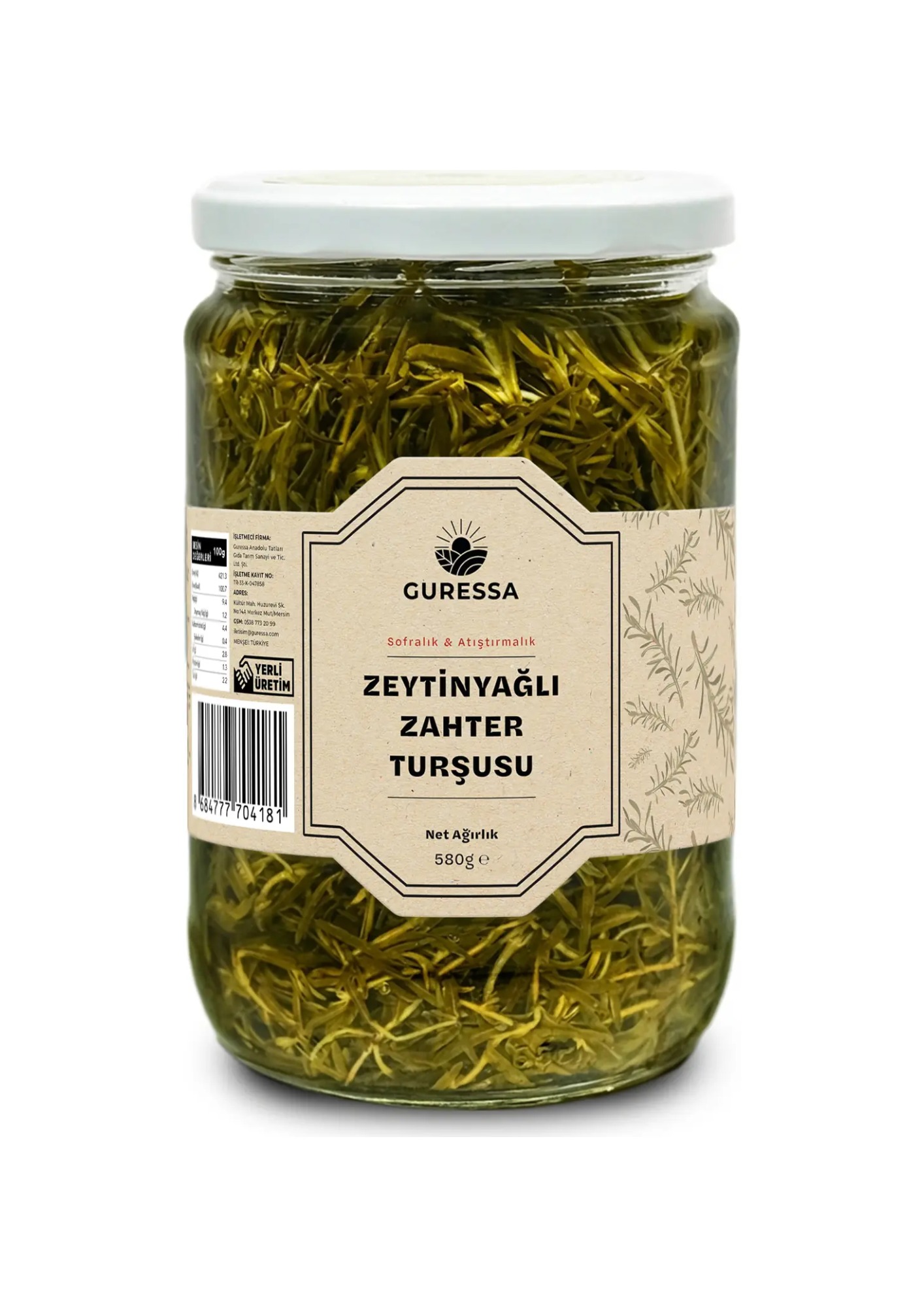GURESSA ZEYTİNYAĞLI ZAHTER TURŞUSU 660ML